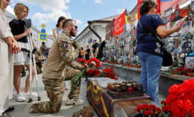 В Москве прошла акция памяти после гибели в Мали бойцов ЧВК «Вагнер»