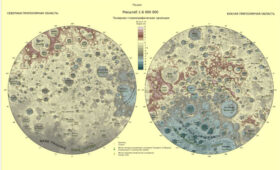 Российские ученые создали детальную карту приполярных областей Луны