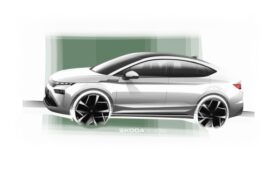 Популярный кроссовер Skoda Enyaq готовится к рестайлингу: официальные эскизы